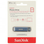 SanDisk iXpand Phone Drive USB Type-C Metallic Sky 256 GB