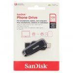 SanDisk Phone Drive USB-C/USB-A 128 GB 3.2 Gen 1, 100 MB/s, čierny