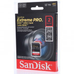 SanDisk Extreme PRO SDXC 2 TB Up to 250 MB/s and 150 MB/s, UHS-I Card