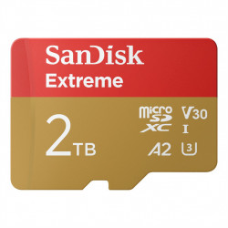 SanDisk Extreme microSDXC 2 TB UHS-I Card + adaptér 240 MB/s and 140 MB/s