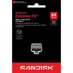 SanDisk Extreme Fit USB-C Flash Drive USB 64 GB Flashdrives 300 MB/s, čierna