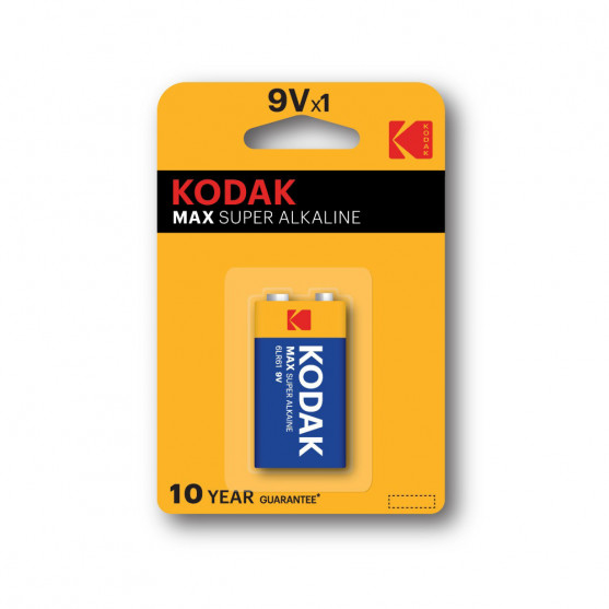 Kodak  MAX alkalická batéria, 9 V, blister