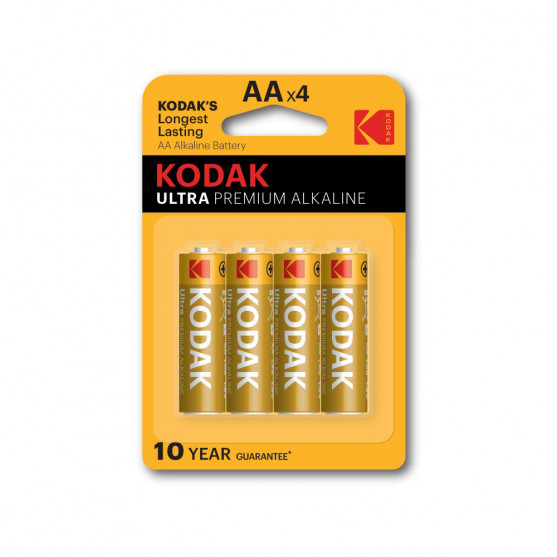 Kodak  ULTRA PREMIUM alkalická batéria, AA, 4 ks, blister