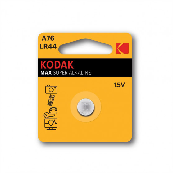 Kodak MAX SUPER Alkaline batéria, A76/LR44, 1 ks, blister
