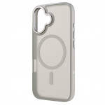 White Diamonds Hybrid Case, kryt pre Apple iPhone 16 magnetický, matný, polopriehľadný pieskový