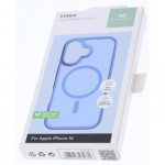 White Diamonds Hybrid Case, kryt pre Apple iPhone 16 magnetický, matný, polopriehľadný modrý