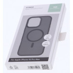 White Diamonds Hybrid Case, kryt pre Apple iPhone 16 Pro Max, magnetický, matný, polopriehľad.čierny