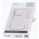 White Diamonds Hybrid Case, kryt pre Apple iPhone 16 Pro, magnetický, matný, polopriehľadný pieskový