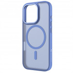 White Diamonds Hybrid Case, kryt pre Apple iPhone 16 Pro, magnetický, matný, polopriehľadný modrý