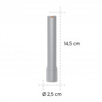 Hama FL120, LED baterka, hliníková, 120 lm / 50 m, 3 režimy svietenia, pútko na ruku, vr. batérií