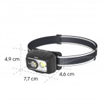 Hama HL500-C, LED čelovka, nabíjateľná, 500 lm / 110 m, IP44