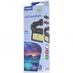 Hama HL350, LED čelovka, COB, svietivosť 350 lm, dosvit 60 m, IP44, SOS píšťalka, batérie