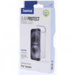 Hama Slim Protect, kryt pre Apple iPhone Air, ultra tenký, 20% recyklovaných materiálov, priehľadný