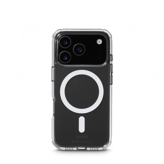 Hama Extreme Protect, kryt pre Apple iPhone 17 Pro, magnetický, D3O®, nezažltne, priehľadný