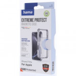 Hama Extreme Protect, kryt pre Apple iPhone 17 Pro, magnetický, D3O®, nezažltne, priehľadný