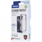 Hama Extreme Protect, kryt pre Apple iPhone 17 Pro, materiál D3O®, nezažltne, priehľadný