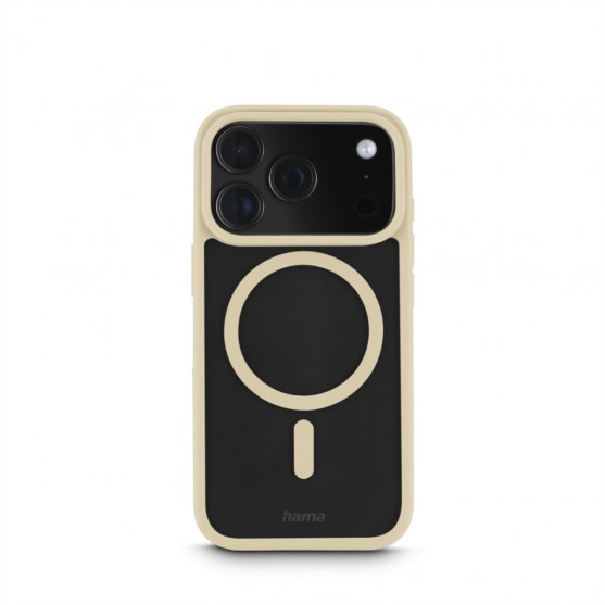 Hama Frame Protect, kryt pre Apple iPhone 17 Pro, magnetický, priehľadný/béžový