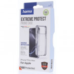 Hama Extreme Protect, kryt pre Apple iPhone 17 Pro Max, materiál D3O®, nezažltne, priehľadný