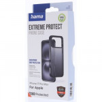 Hama Extreme Protect, kryt pre Apple iPhone 17 Pro Max, materiál D3O®, priehľadný čierny