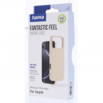 Hama Fantastic Feel, kryt pre Apple iPhone 17 Pro Max, hebký povrch, béžový