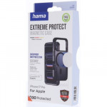 Hama Extreme Protect, kryt pre Apple iPhone 17 Pro, magnetický, D3O®, čierny - vyrobený v Nemecku