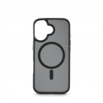 Black Rock Hybrid Case, kryt pre Apple iPhone 17, magnetický, matný, polopriehľadný čierny