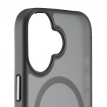 Black Rock Hybrid Case, kryt pre Apple iPhone 17, magnetický, matný, polopriehľadný čierny