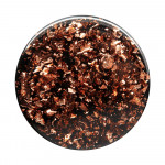 PopSockets PopTop Gen.2, Foil Confetti Copper, kúsky medenej fólie v živici, výmenný vršok