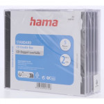 Hama CD Double box, štandardný obal na 2 CD/DVD, priehľadný/čierny, balenie 5 ks (cena za balenie) Hama CD Double box, štandardný obal na 2 CD/DVD, priehľadný/čierny, balenie 5 ks (cena za balenie)