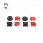 Hama set: 4 upevňovacie doštičky pre akčné kamery, GoPro kompatibilné