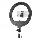 Hama SpotLight Steady 120 III, kruhové LED svetlo 12 pre smartfóny, Bluetooth spúšť, statív
