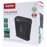 Hama Classic S61, skartovačka, priamy rez, 6 listov, bezpečnostná úroveň P2 T2 E2