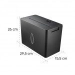 Hama Safe X40-B, skartovačka, krížový rez, 4 listy, bezpečnostná úroveň P4 T4 E3, čierna