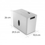 Hama Safe X40-W, skartovačka, krížový rez, 4 lisy, bezpečnostná úroveň P4 T4 E3, biela