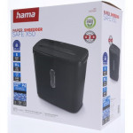 Hama Safe X50, skartovačka, krížový rez, 5 listov, bezpečnostná úroveň P4 T4 E3