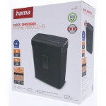 Hama Prime M50CD-B, skartovačka, micro rez, 5 listov, bezpečnostná úroveň P5 T2 E2 O1, čierna