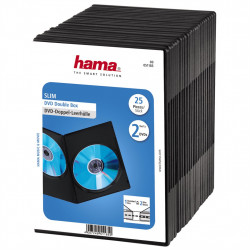 Hama Slim Double, obal na 2 DVD, s fóliou, čierny, balenie 25 ks (cena za balenie)