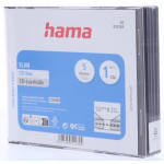 Hama CD Slim Box, obal na 1 cd/dvd, priehľadný/čierny, balenie 5 ks (cena za balenie) Hama CD Slim Box, obal na 1 cd/dvd, priehľadný/čierny, balenie 5 ks (cena za balenie)