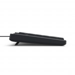 USB klávesnica CK-200, káblová, 8 multimed. tlačidiel, čierna, QWERTZ CZ