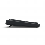 USB klávesnica CK-200, káblová, 8 multimed. tlačidiel, čierna, QWERTZ CZ