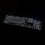 USB klávesnica CK-400, podsvietená, káblová, čierna, QWERTZ CZ