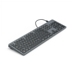 USB klávesnica CK-400, podsvietená, káblová, čierna, QWERTZ CZ