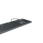 USB klávesnica CK-400, podsvietená, káblová, čierna, QWERTZ CZ