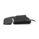 Ergonomická klávesnica EKC-400, s opierkou na zápästie, čierna, QWERTZ CZ