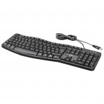 Ergonomická klávesnica EKC-400, s opierkou na zápästie, čierna, QWERTZ CZ