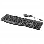 Ergonomická klávesnica EKC-400, s opierkou na zápästie, čierna, QWERTZ CZ