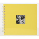 Hama album klasický špirálový FINE ART 28x24 cm, 50 strán, žltý, biele stránky