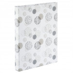 Hama album klasický špirálový GRAPHIC Dots 19x24,5 cm, 40 strán, biele listy