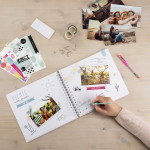 Hama kreatívny set - špirálový album + 3 hárky nálepiek (denník DIY)