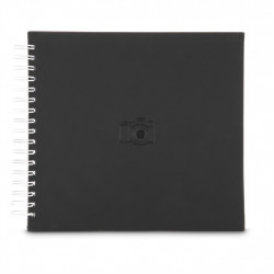 Hama album klasický špirálový SIGNS 28x24 cm, 50 strán, čierny